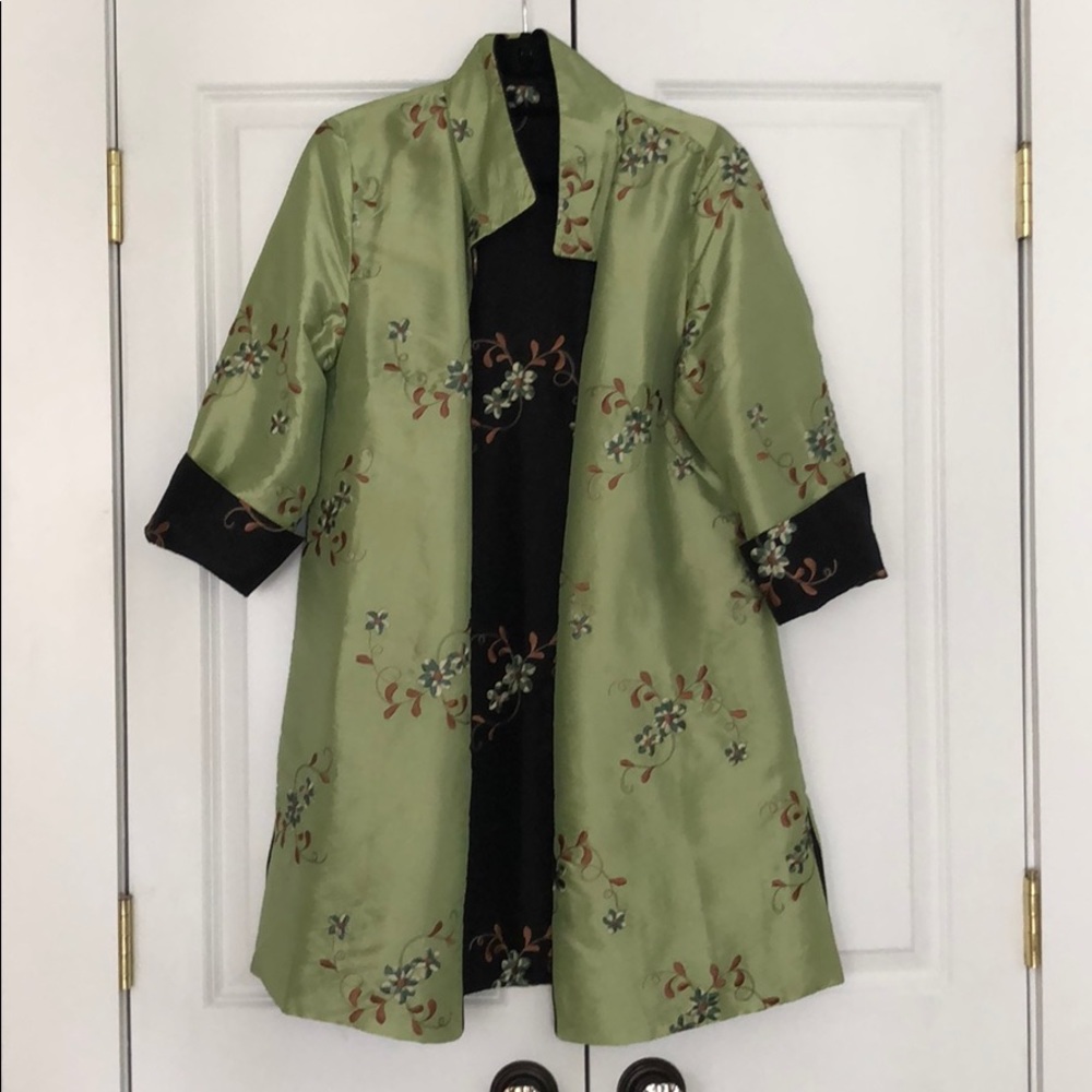 New York City Pearl River Mart Asian Inspired Bold Statement Jacket